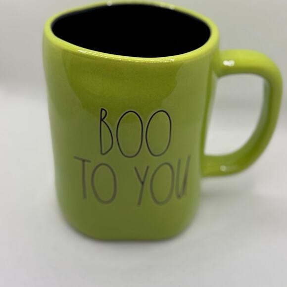 Rae Dunn Halloween Mug, Green, Boo To You - Picture 1 of 4